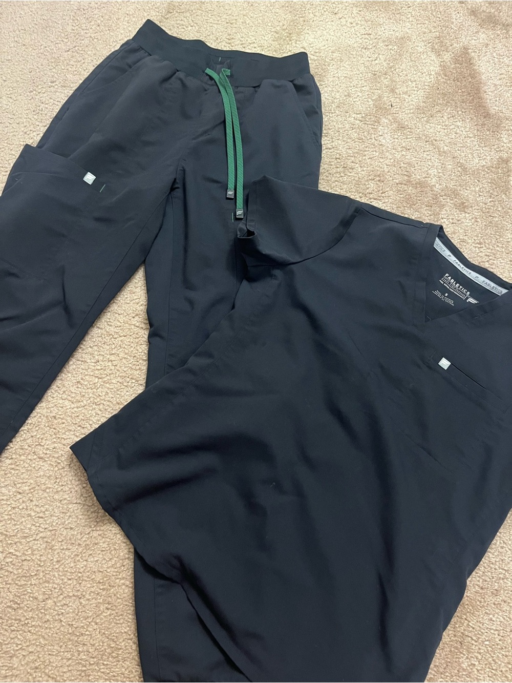 Fabletics Black Scrub Set